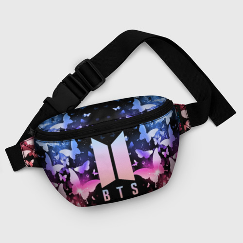 Поясная сумка 3D с принтом BTS BUTTERFLIES, фото #5