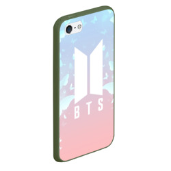 Чехол для iPhone 5/5S матовый BTS butterflies - фото 2