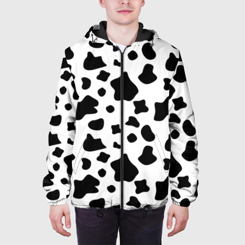 Мужская куртка 3D с принтом Корова, вид сбоку #3
