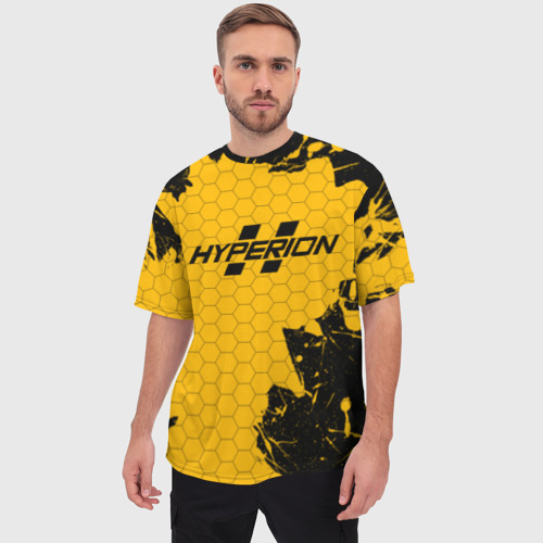 Мужская футболка oversize 3D Borderlands hyperion, цвет 3D печать - фото 3