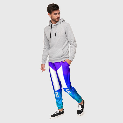 Мужские брюки 3D BTS , цвет 3D печать - фото 3