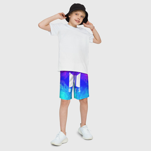 Детские спортивные шорты 3D BTS , цвет 3D печать - фото 3