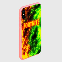 Чехол для iPhone XS Max матовый Fortnite toxic flame - фото 2
