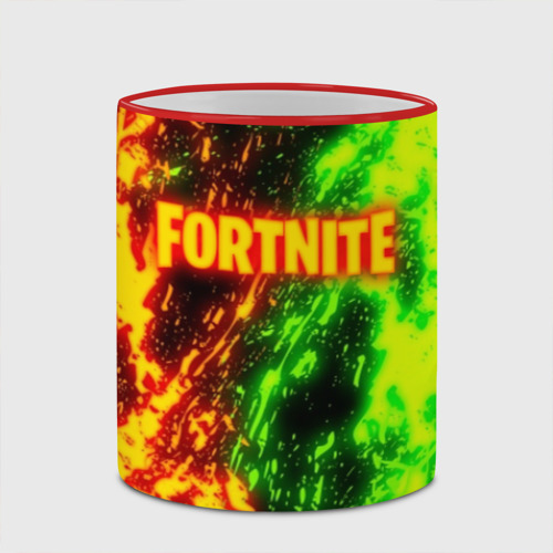 Кружка с полной запечаткой Fortnite toxic flame, цвет Кант красный - фото 4