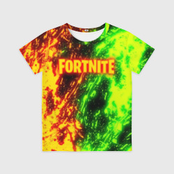 Детская футболка 3D Fortnite toxic flame