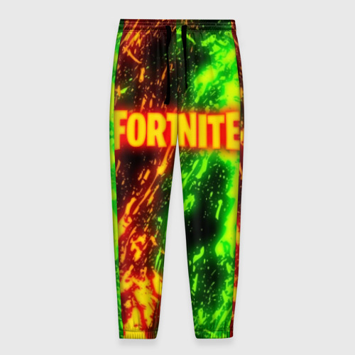 Мужские брюки 3D Fortnite toxic flame, цвет 3D печать