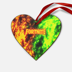 Деревянная игрушка Сердце Fortnite toxic flame