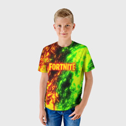 Детская футболка 3D Fortnite toxic flame - фото 2