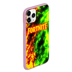 Чехол для iPhone 11 Pro Max матовый Fortnite toxic flame - фото 2