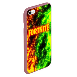 Чехол для iPhone 6/6S матовый Fortnite toxic flame - фото 2