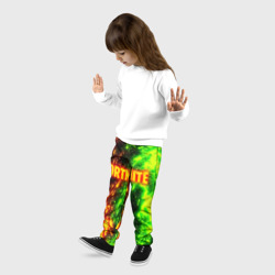 Детские брюки 3D Fortnite toxic flame - фото 2