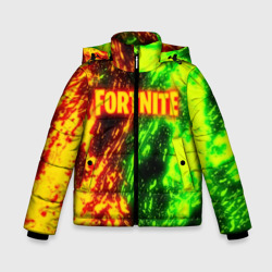 Зимняя куртка для мальчиков 3D Fortnite toxic flame