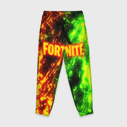 Детские брюки 3D Fortnite toxic flame