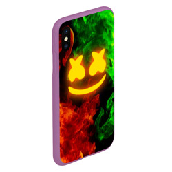 Чехол для iPhone XS Max матовый Marshmello toxic Маршмелло токсик - фото 2