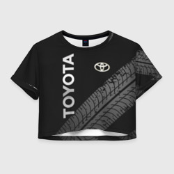 Женская футболка Crop-top 3D Toyota