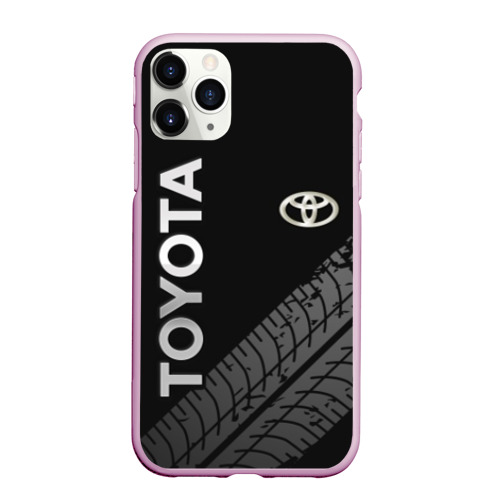 Чехол для iPhone 11 Pro Max матовый Toyota, цвет розовый