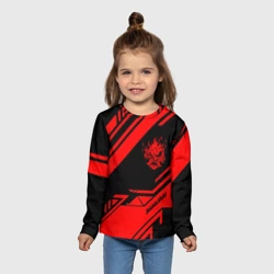 Детский лонгслив 3D Cyberpunk 2077 samurai - фото 2