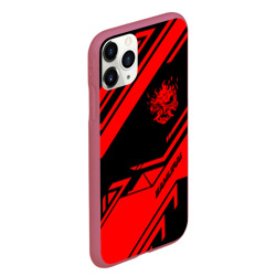 Чехол для iPhone 11 Pro Max матовый Cyberpunk 2077 samurai - фото 2