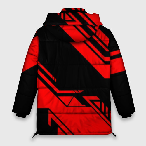 Женская зимняя куртка Oversize Cyberpunk 2077 samurai, цвет черный - фото 2