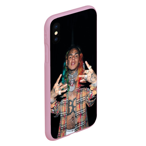 Чехол для iPhone XS Max матовый 69, цвет розовый - фото 3