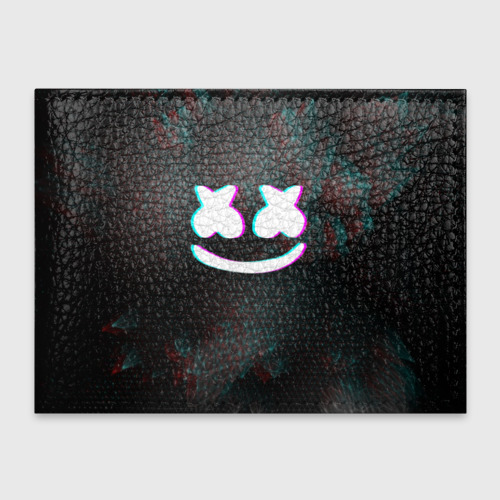 Обложка для студенческого билета MARSHMELLO GLITCH / МАРШМЕЛЛО ГЛИТЧ, цвет красный