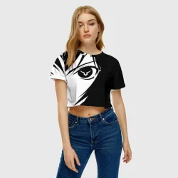 Женская футболка Crop-top 3D Gode geass глаз лелуша