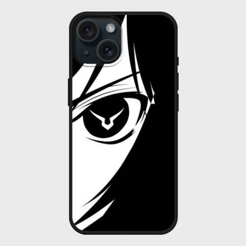 Чехол силиконовый для Apple iPhone 15 матовый Gode geass глаз лелуша