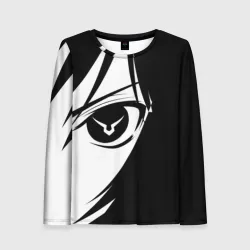 Женский лонгслив 3D Gode geass глаз лелуша