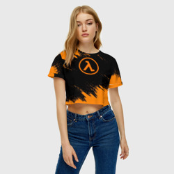 Женская футболка Crop-top 3D Half-life - фото 2