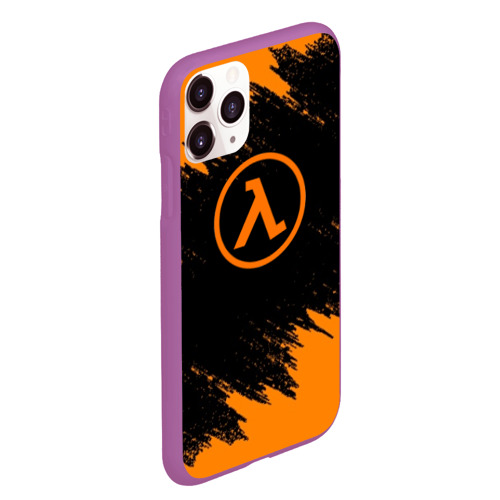 Чехол для iPhone 11 Pro Max матовый Half-life, цвет фиолетовый - фото 3