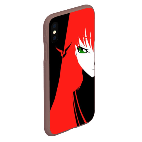 Чехол для iPhone XS Max матовый Code geass силуэт, цвет коричневый - фото 3