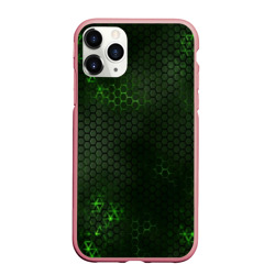 Чехол для iPhone 11 Pro Max матовый Зеленая броня green steel