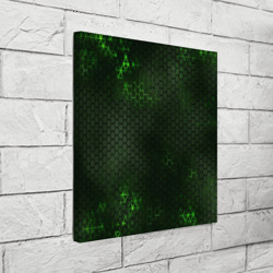 Холст квадратный Зеленая броня green steel - фото 2