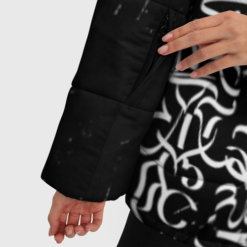 Женская зимняя куртка Oversize Новая визуальная культура, цвет черный - фото 6
