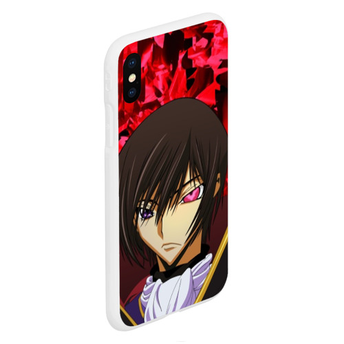 Чехол для iPhone XS Max матовый Gode geass textured, цвет белый - фото 3