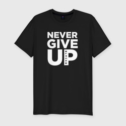 Мужская футболка хлопок Slim Never Give Up