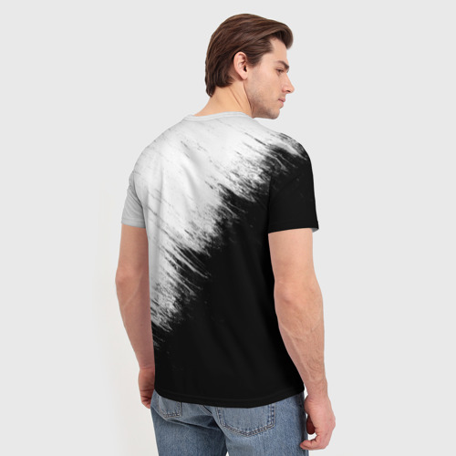 Мужская футболка 3D Pornhub black-white, цвет 3D печать - фото 4