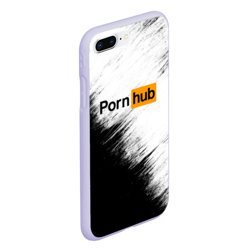 Чехол для iPhone 7Plus/8 Plus матовый с принтом Pornhub, вид сбоку #3