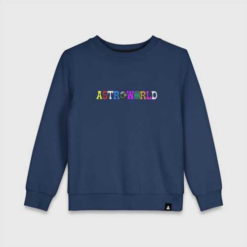 Детский свитшот хлопок Astroworld, цвет темно-синий