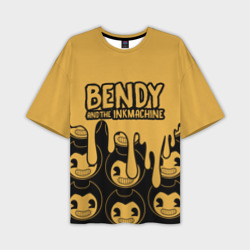 Мужская футболка oversize 3D Bendy And The Ink Machine 36