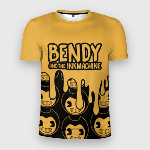 Мужская футболка 3D Slim с принтом Bendy And The Ink Machine (36), вид спереди #2