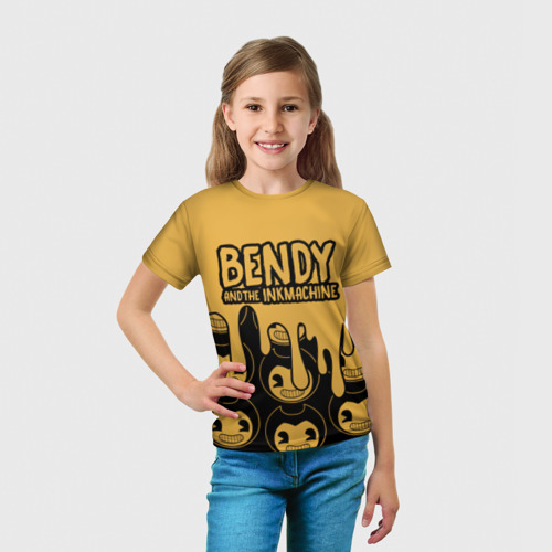 Детская футболка 3D Bendy And The Ink Machine 36, цвет 3D печать - фото 5