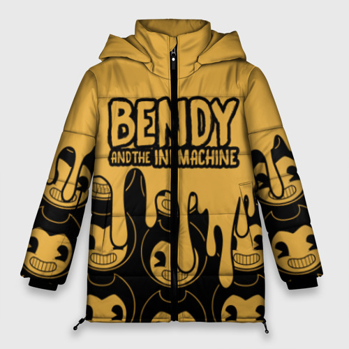 Женская зимняя куртка Oversize Bendy And The Ink Machine 36, цвет черный