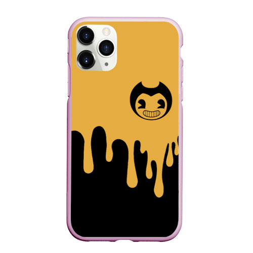 Чехол для iPhone 11 Pro Max матовый Bendy And The Ink Machine 37, цвет розовый