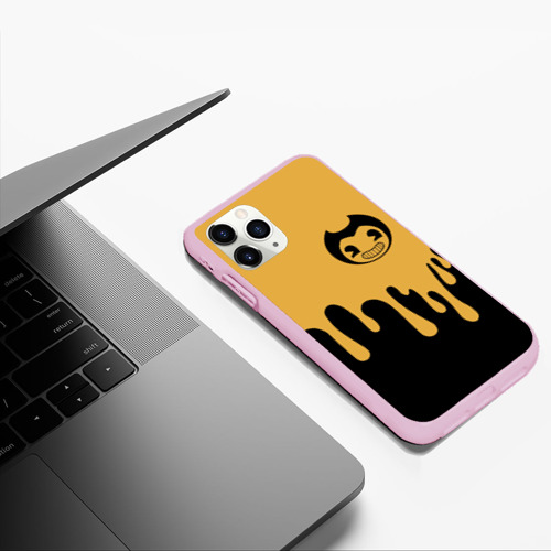 Чехол для iPhone 11 Pro Max матовый Bendy And The Ink Machine 37, цвет розовый - фото 5