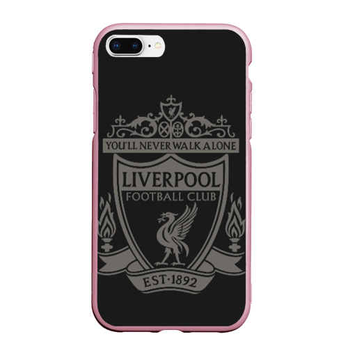 Чехол для iPhone 7Plus/8 Plus матовый Liverpool - Classic Est.1892, цвет розовый