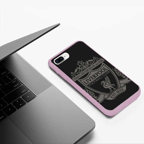 Чехол для iPhone 7Plus/8 Plus матовый Liverpool - Classic Est.1892, цвет розовый - фото 5