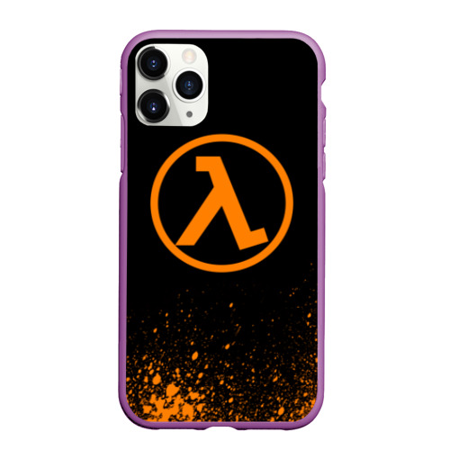 Чехол для iPhone 11 Pro Max матовый Half life 7, цвет фиолетовый