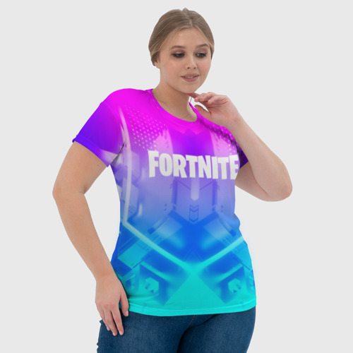 Женская футболка 3D FORTNITE, цвет 3D печать - фото 6