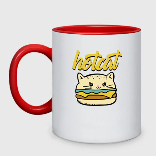 Кружка двухцветная Hotcat